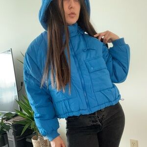 Vibrant Blue Women's Puffer Jacket